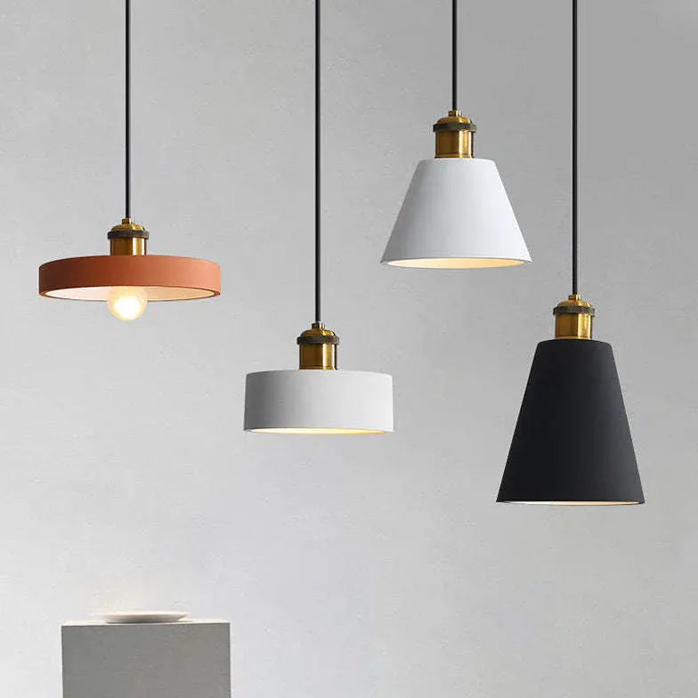 Black Round Cake Kitchen Pendant Light