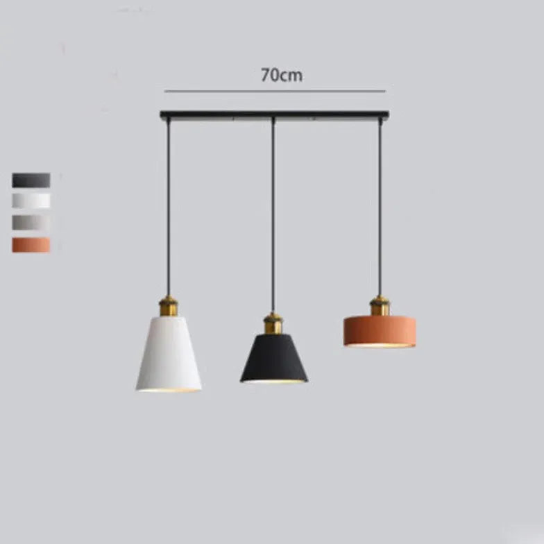 Black Round Cake Kitchen Pendant Light