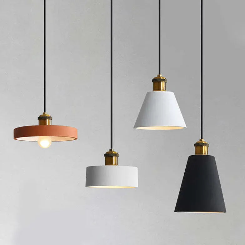 Black Round Cake Kitchen Pendant Light