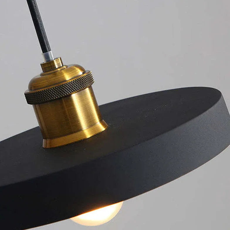 Black Round Cake Dining Room Pendant Light