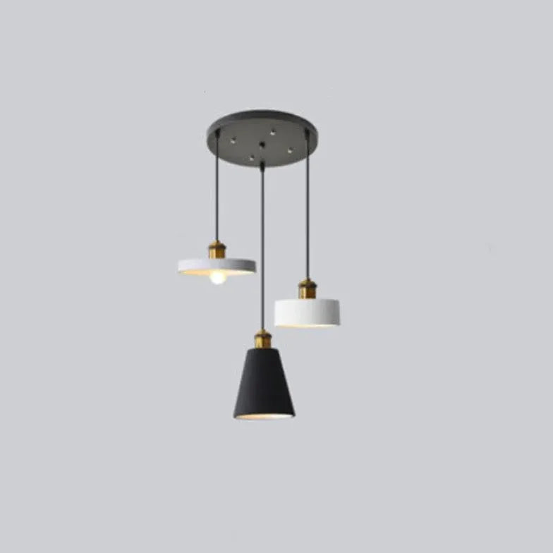 Black Round Cake Kitchen Pendant Light