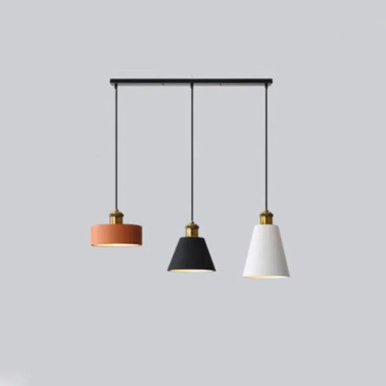 Black Round Cake Kitchen Pendant Light