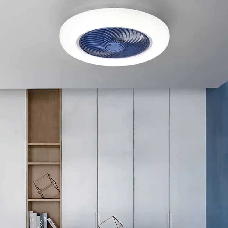 Ultra-Thin Modern Ceiling Fan with Light