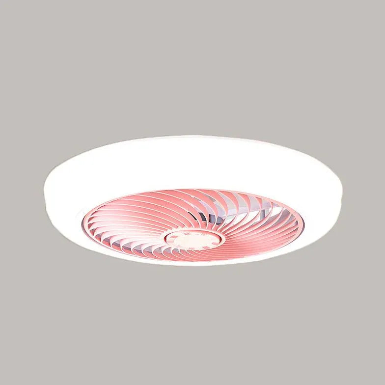 Invisible Spiral Bedroom Ceiling Fan with Light