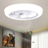 Invisible Spiral Bedroom Ceiling Fan with Light