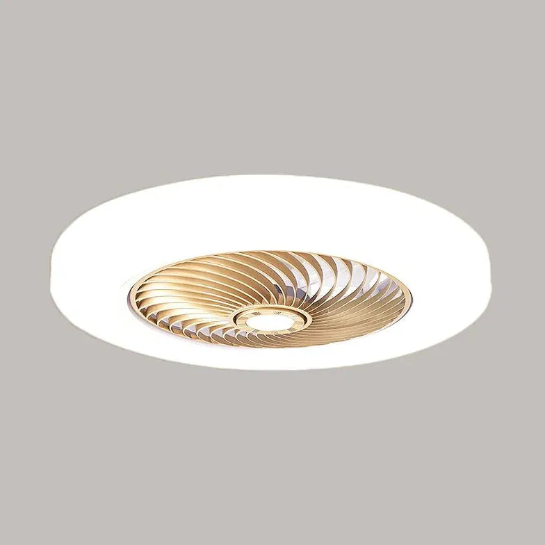 Invisible Spiral Bedroom Ceiling Fan with Light