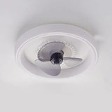 Transparent Round Modern Ceiling Fan with Light