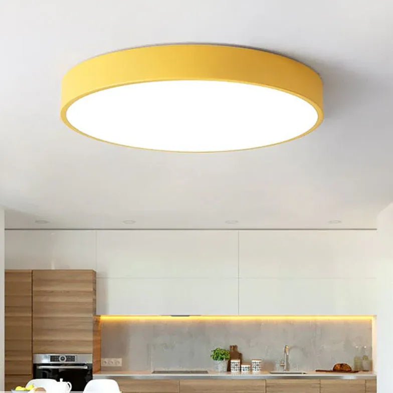 Yellow Bedroom Modern Flush Ceiling Lights