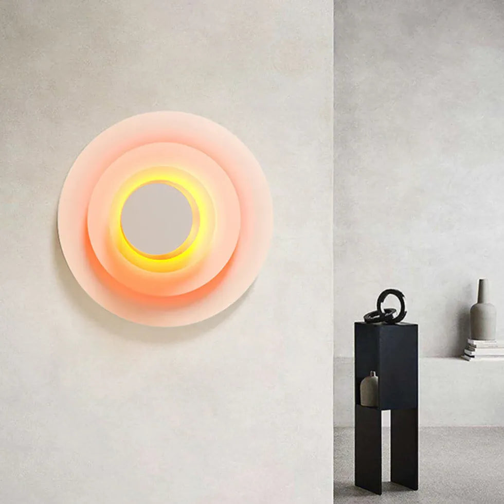 Round Gradient Led Modern Wall Lights