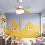 Macarons Bedroom Ceiling Fan with Light