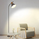 Curved Arm Two-Tone Minimalist Floor Lamp