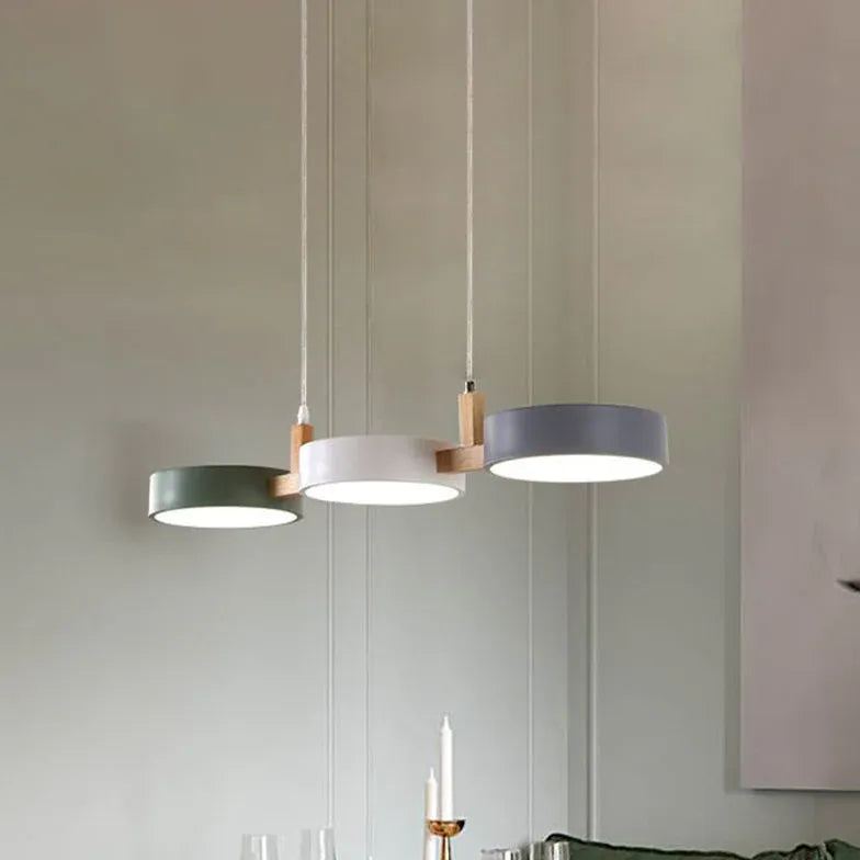 Colorful Disc Kitchen Modern Pendant Light