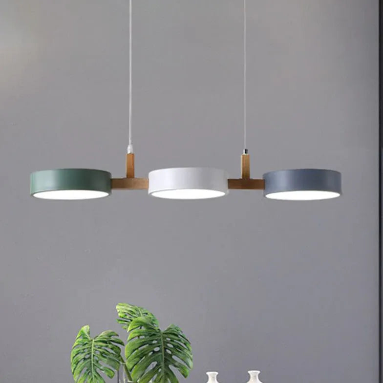 Colorful Disc Kitchen Modern Pendant Light