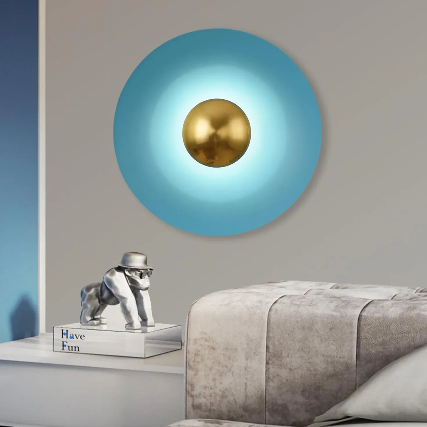 Cool Wall Lights Modern Blue