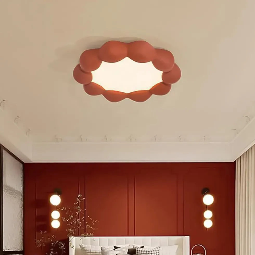 Round Wreath Shape LED Bedroom Ceiling Light