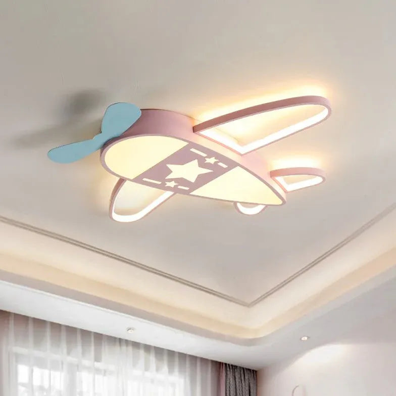 Airplane Kids Room LED Flush Ceiling Lights