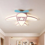 Airplane Kids Room LED Flush Ceiling Lights