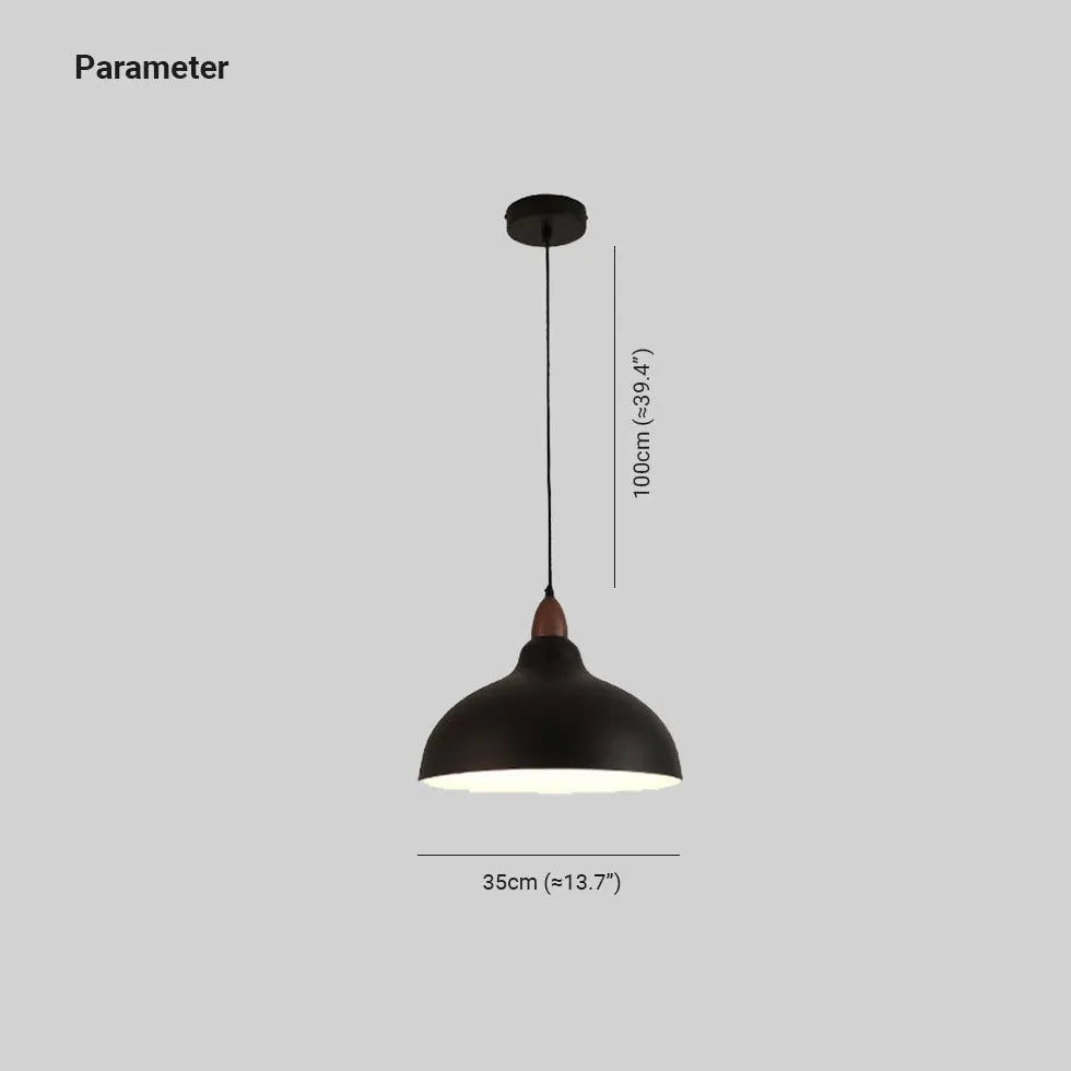 Black Disc Modern Pendant Light