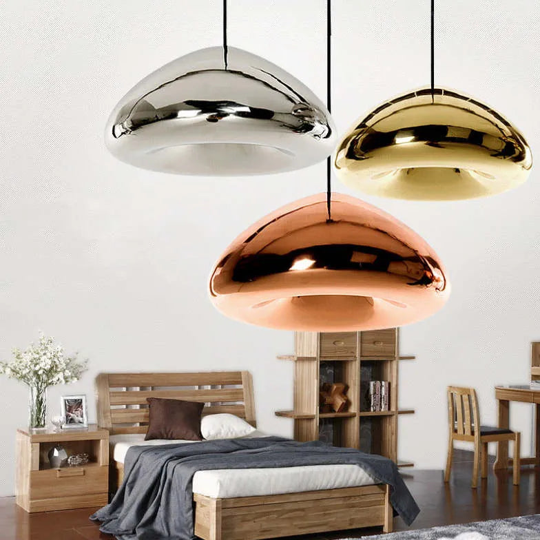 Mirror Hemisphere Kitchen Pendant Light