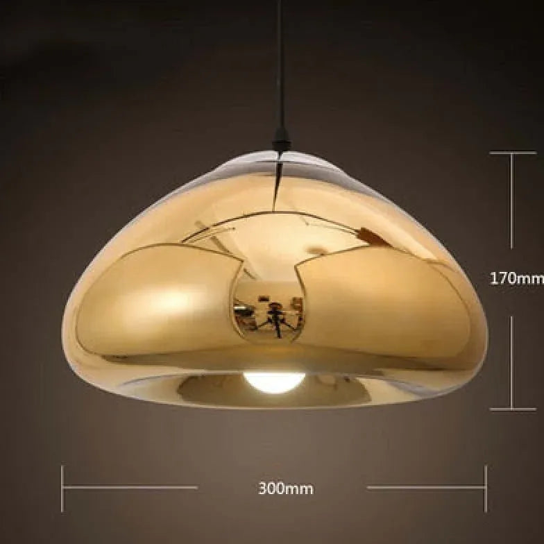 Mirror Hemisphere Kitchen Pendant Light