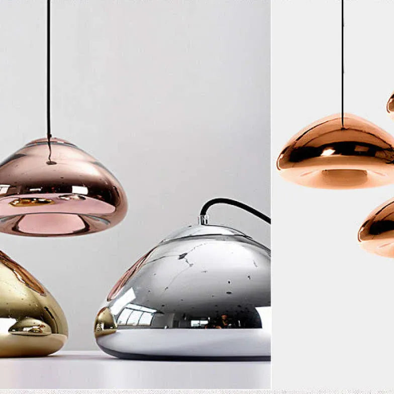 Mirror Hemisphere Kitchen Pendant Light