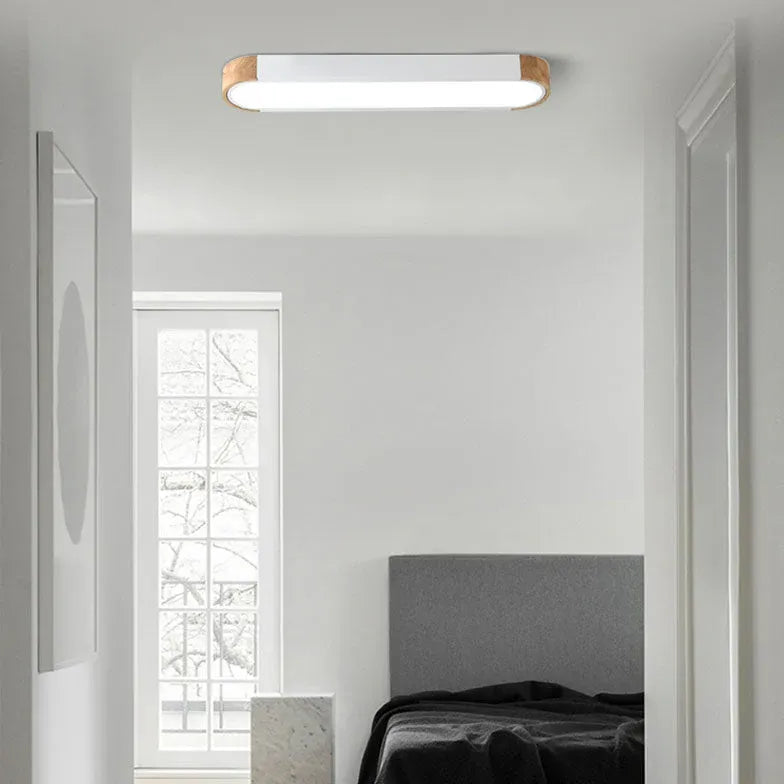 Elliptical Modern Bedroom Flush Ceiling Lights