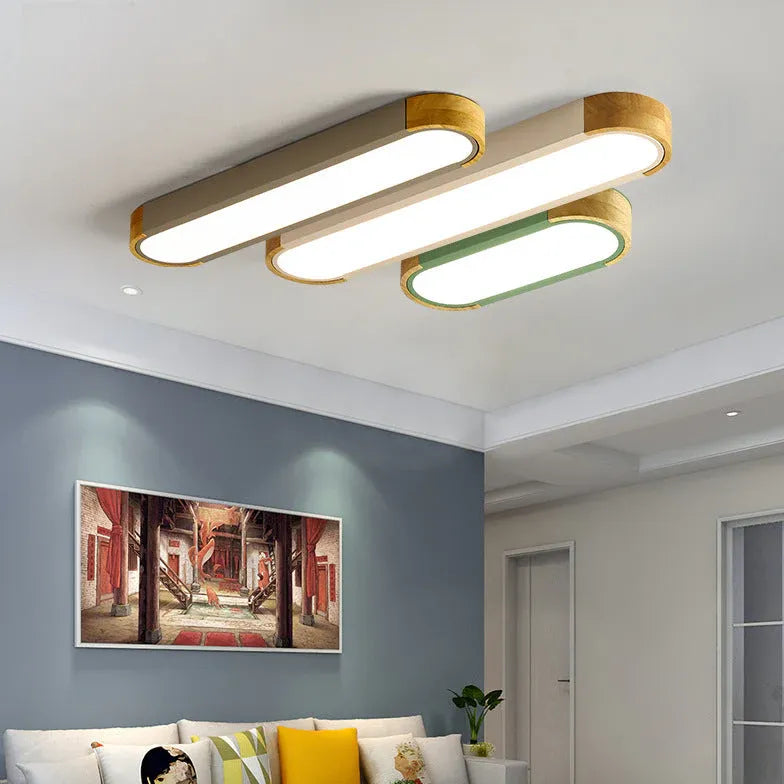 Elliptical Modern Bedroom Flush Ceiling Lights