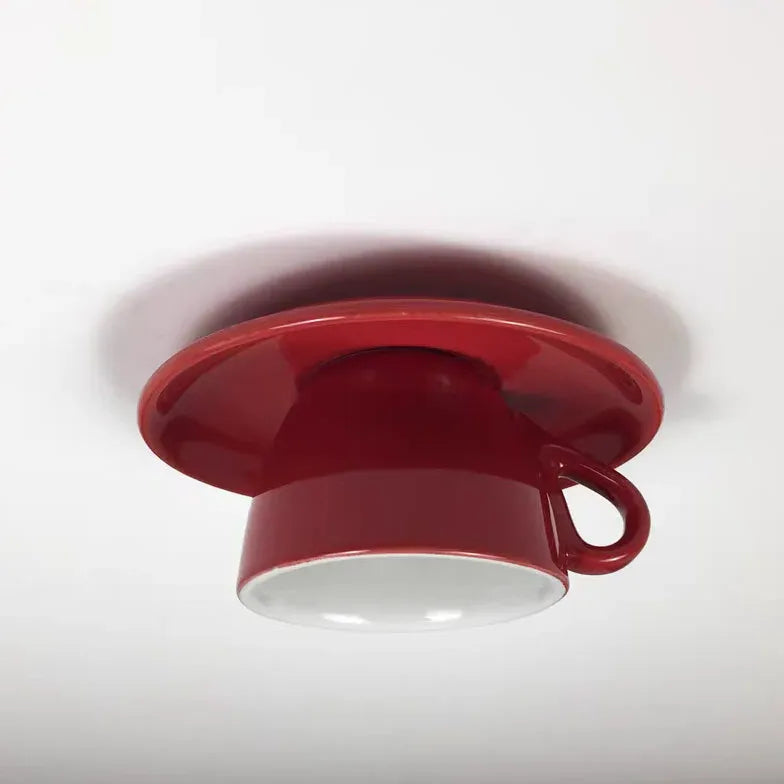 Coffee Cup Bedroom Flush Ceiling Lights