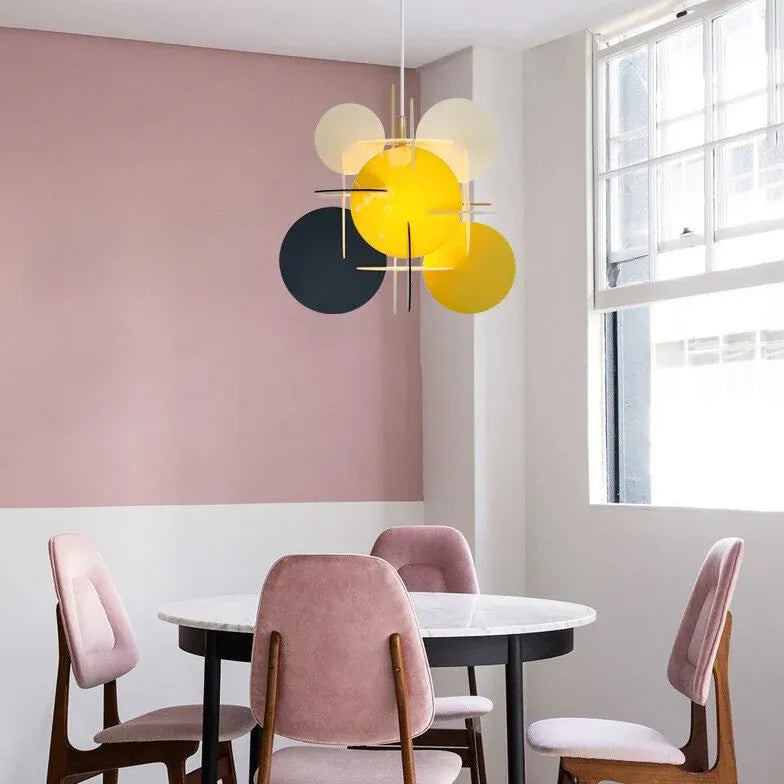 Circular Abstract Kitchen Pendant Light