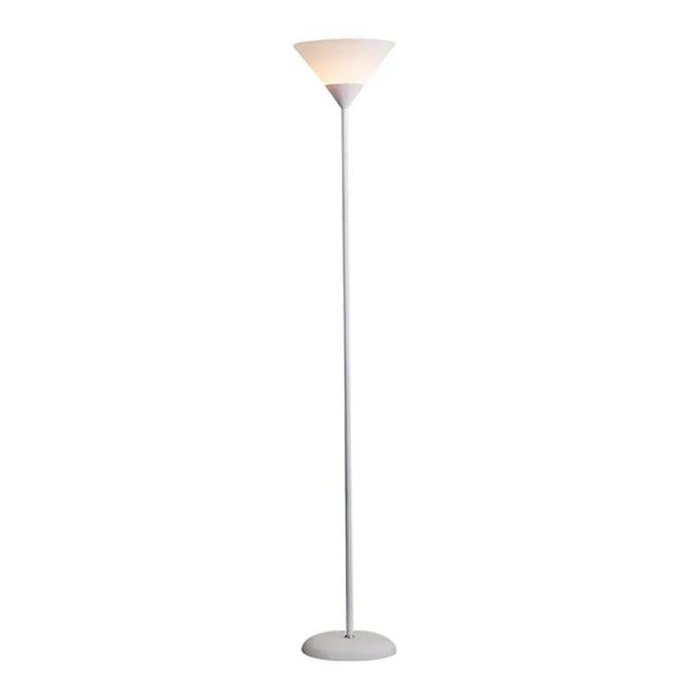 Inverted Cone-Shaped Black Slim Floor Lamp