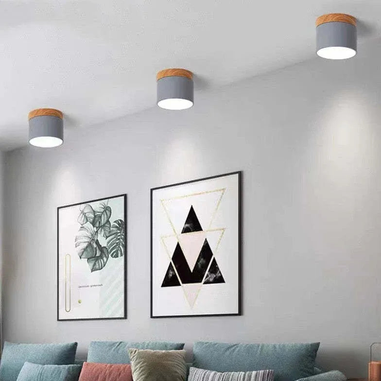 Yellow Downlight LED Modern Flush Ceiling Lights