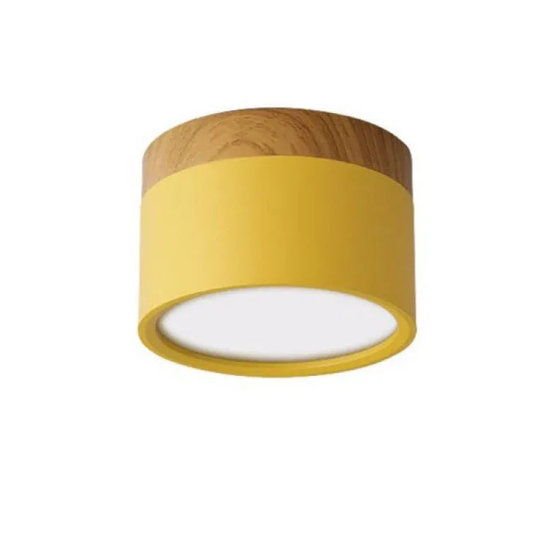 Yellow Downlight LED Modern Flush Ceiling Lights