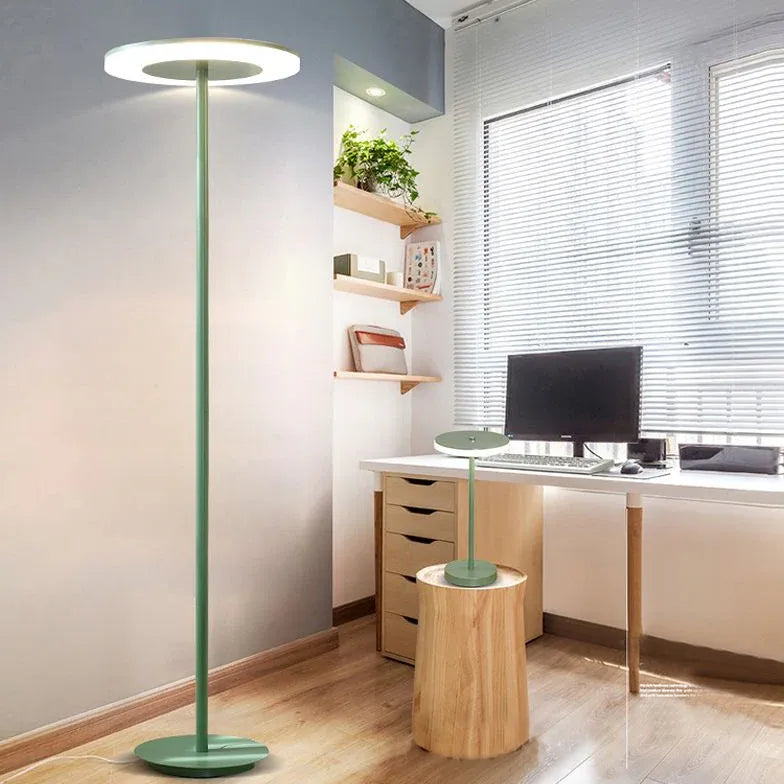 Circular Ring Long Pole Floor Lamp