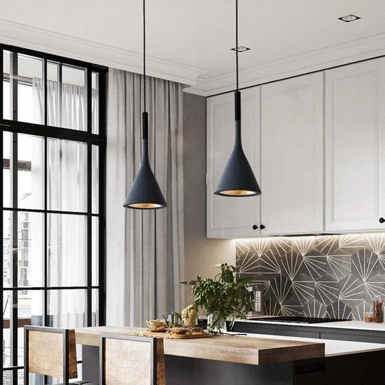 Cone Black Kitchen Modern Pendant Light