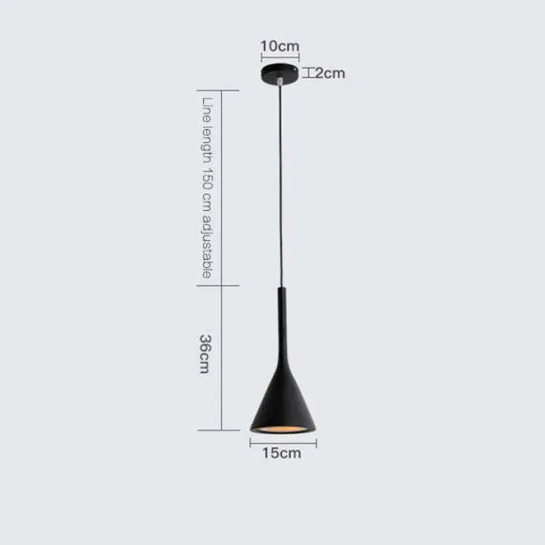 Cone Black Kitchen Modern Pendant Light