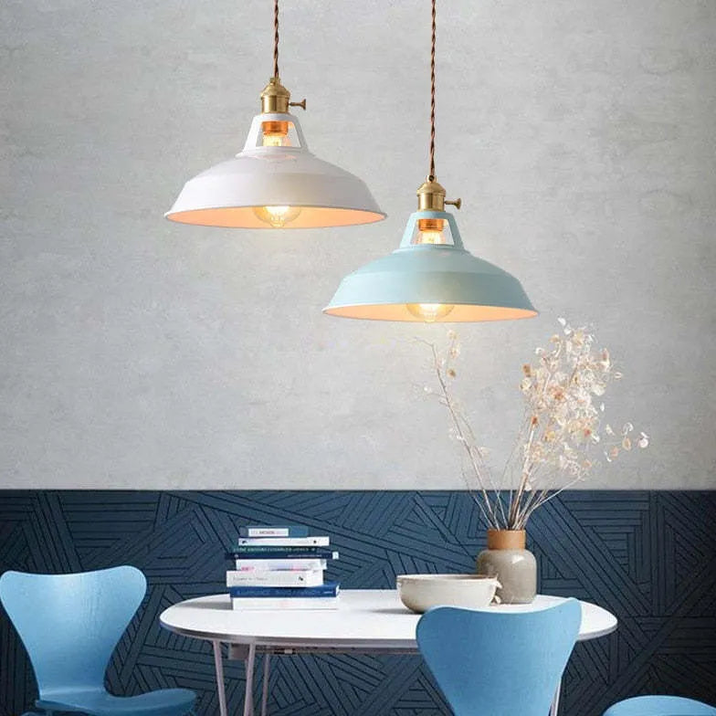 Round Cap Vintage Pendant Light