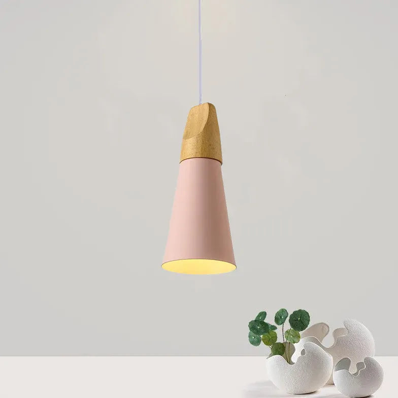 Morandi Multi-shaped Wood And Metal Pendant Light