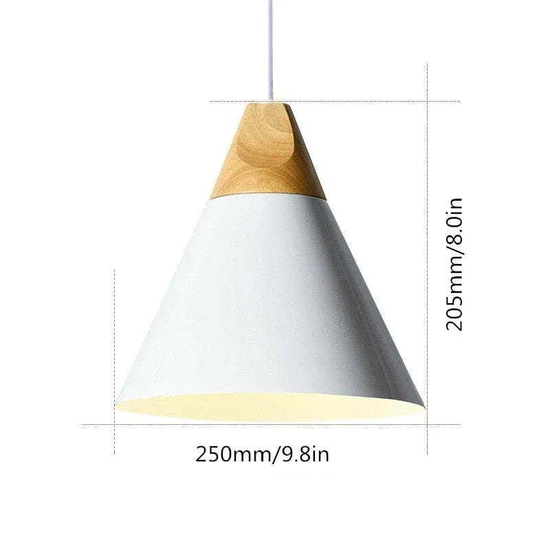 Morandi Multi-shaped Wood And Metal Pendant Light