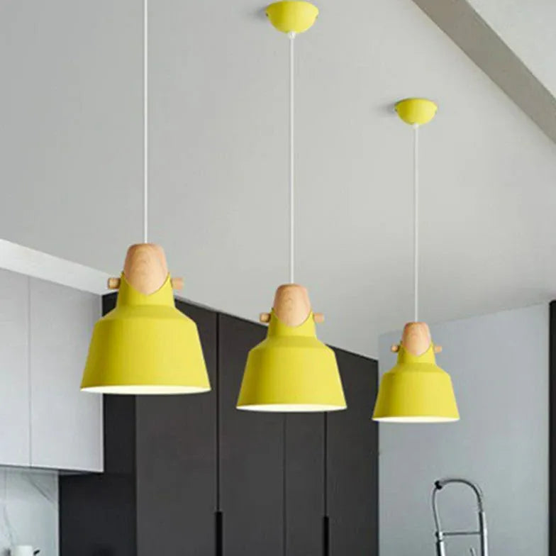 Green Bell Jar Kitchen Modern Pendant Light