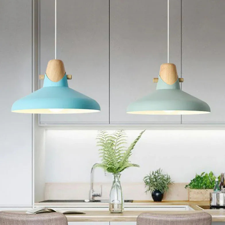 Green Bell Jar Kitchen Modern Pendant Light