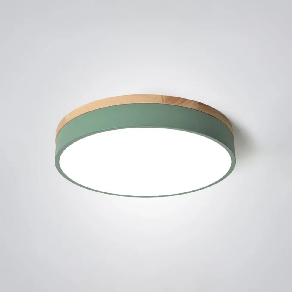 Drum Shaped Bedroom LED Flush Ceiling Lights