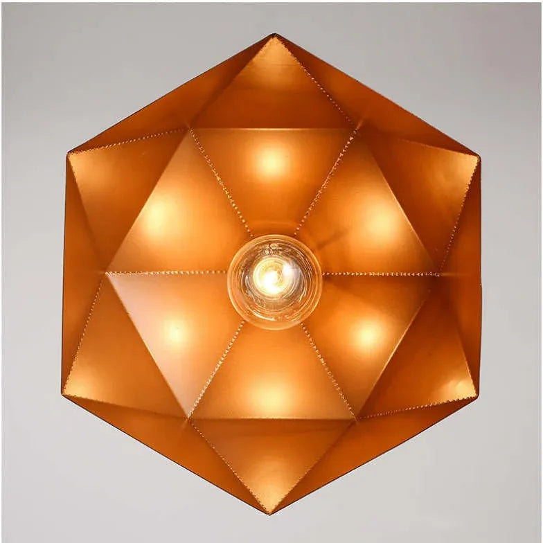 Polyhedron White Morandi Light Single Pendant