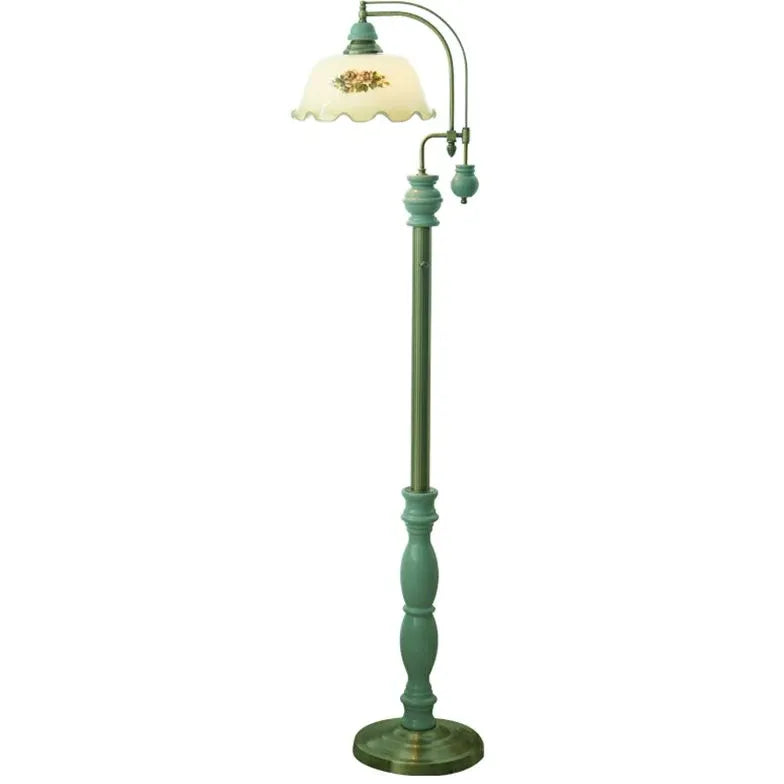 Metal Flower French Retro Floor Lamp