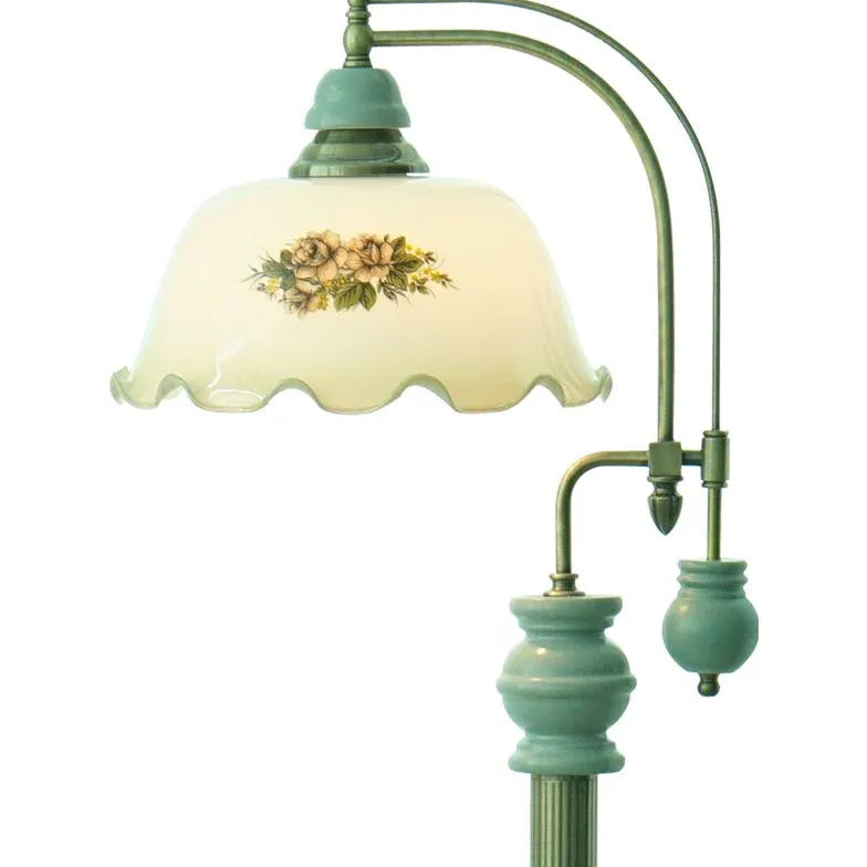 Metal Flower French Retro Floor Lamp