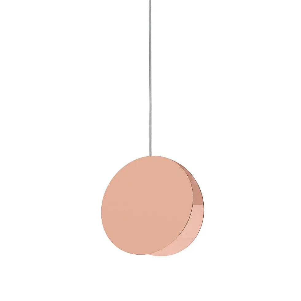 Glossy Disc Kitchen Modern Pendant Light