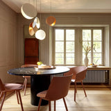 Glossy Disc Kitchen Modern Pendant Light