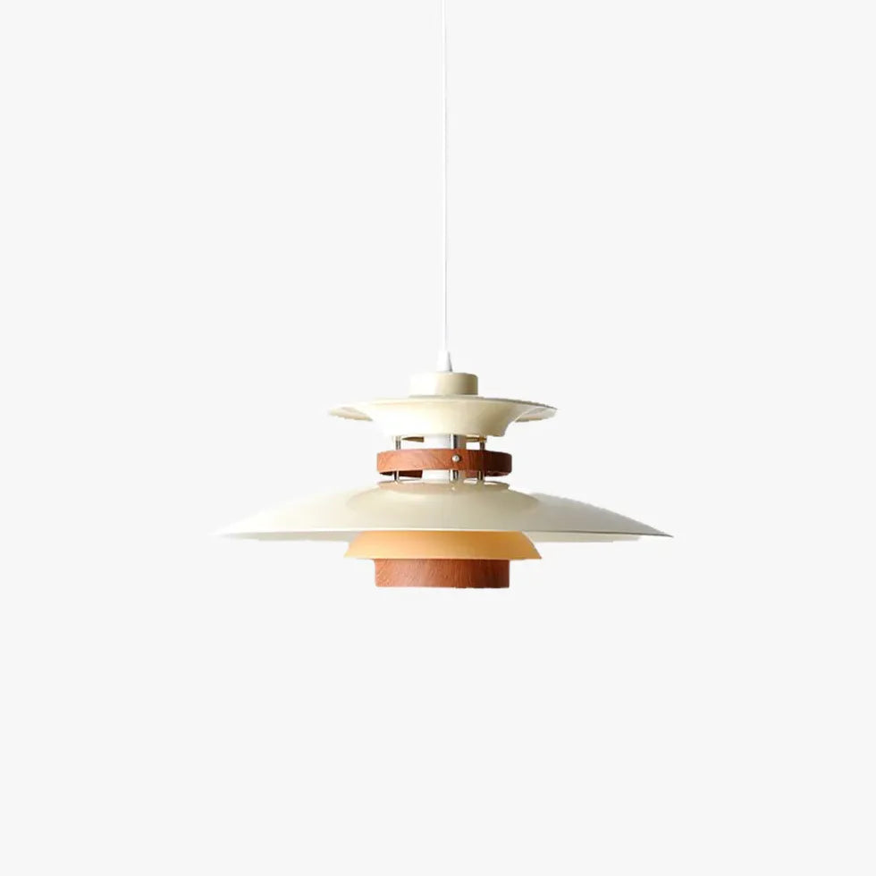 Khaki UFO Kitchen White Pendant Light