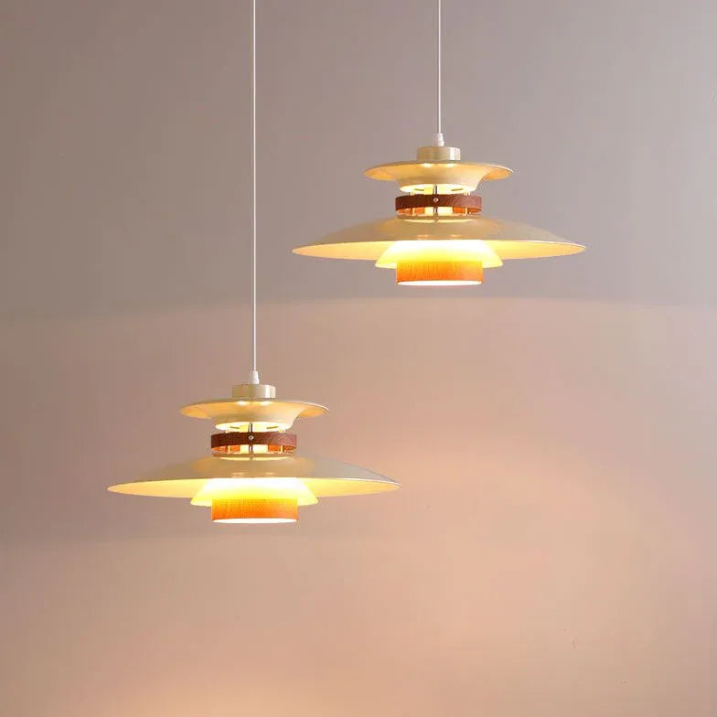 Khaki UFO Kitchen White Pendant Light