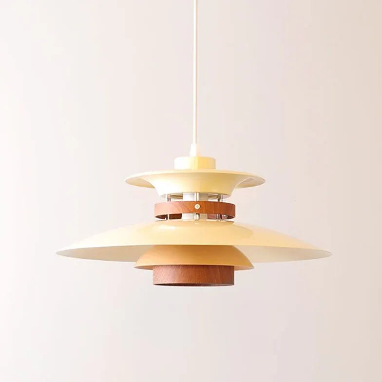 Khaki UFO Kitchen White Pendant Light