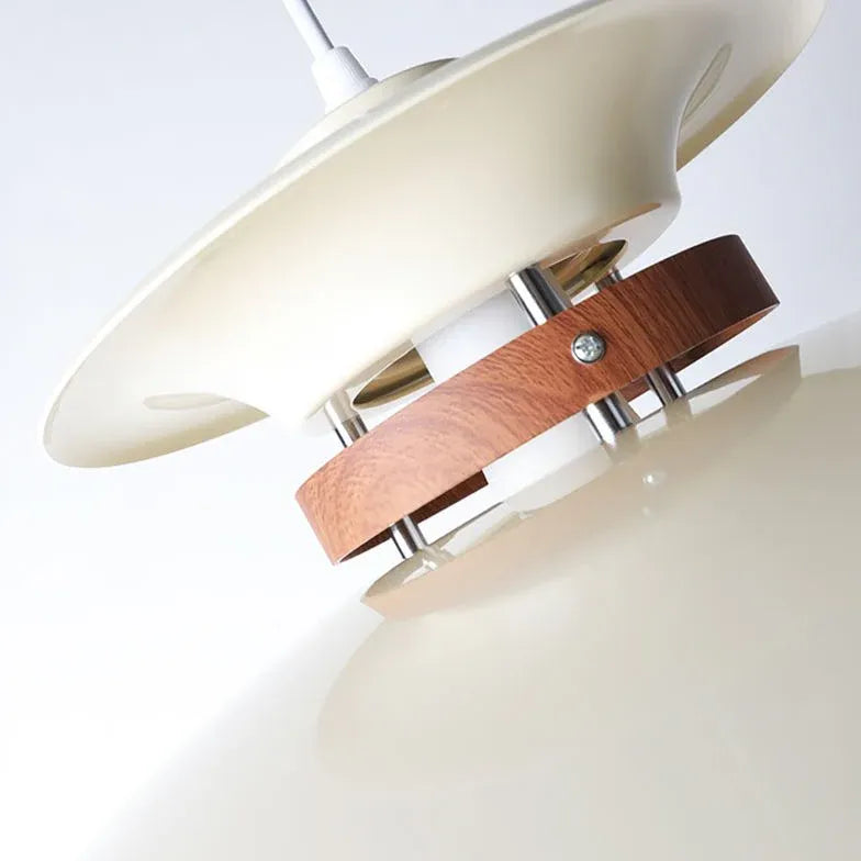 Khaki UFO Kitchen White Pendant Light